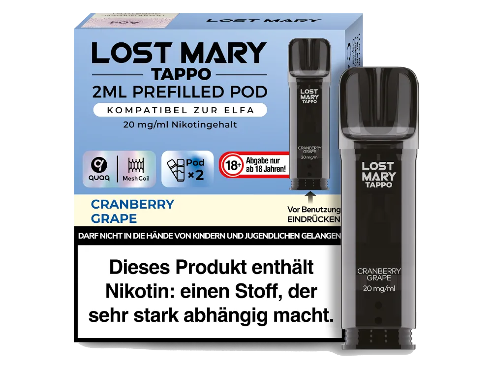 Lost Mary Tappo Pod 2er Pack 20mg/ml - verschiedene Sorten