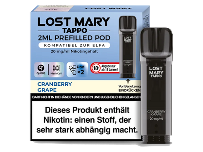 Lost Mary Tappo Pod 2er Pack 20mg/ml - verschiedene Sorten