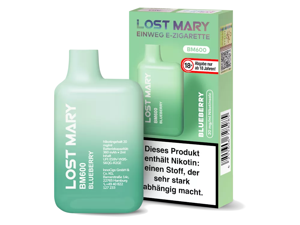 Lost Mary BM600 20mg/ml Nikotin - verschiedene Sorten