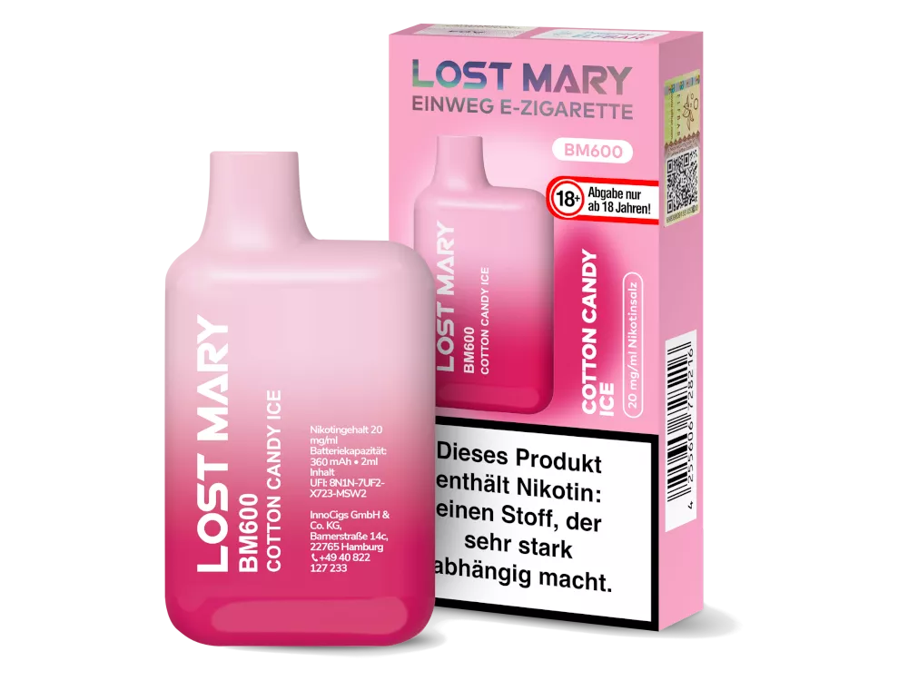 Lost Mary BM600 20mg/ml Nikotin - verschiedene Sorten