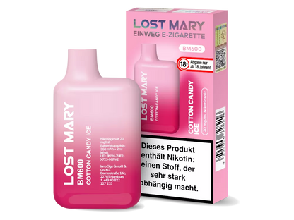 Lost Mary BM600 20mg/ml Nikotin - verschiedene Sorten
