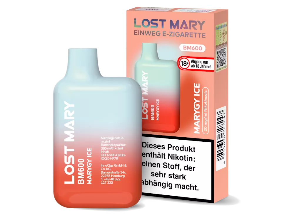 Lost Mary BM600 20mg/ml Nikotin - verschiedene Sorten