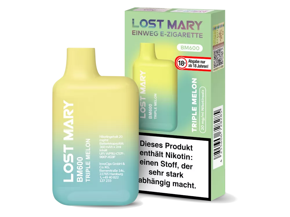 Lost Mary BM600 20mg/ml Nikotin - verschiedene Sorten