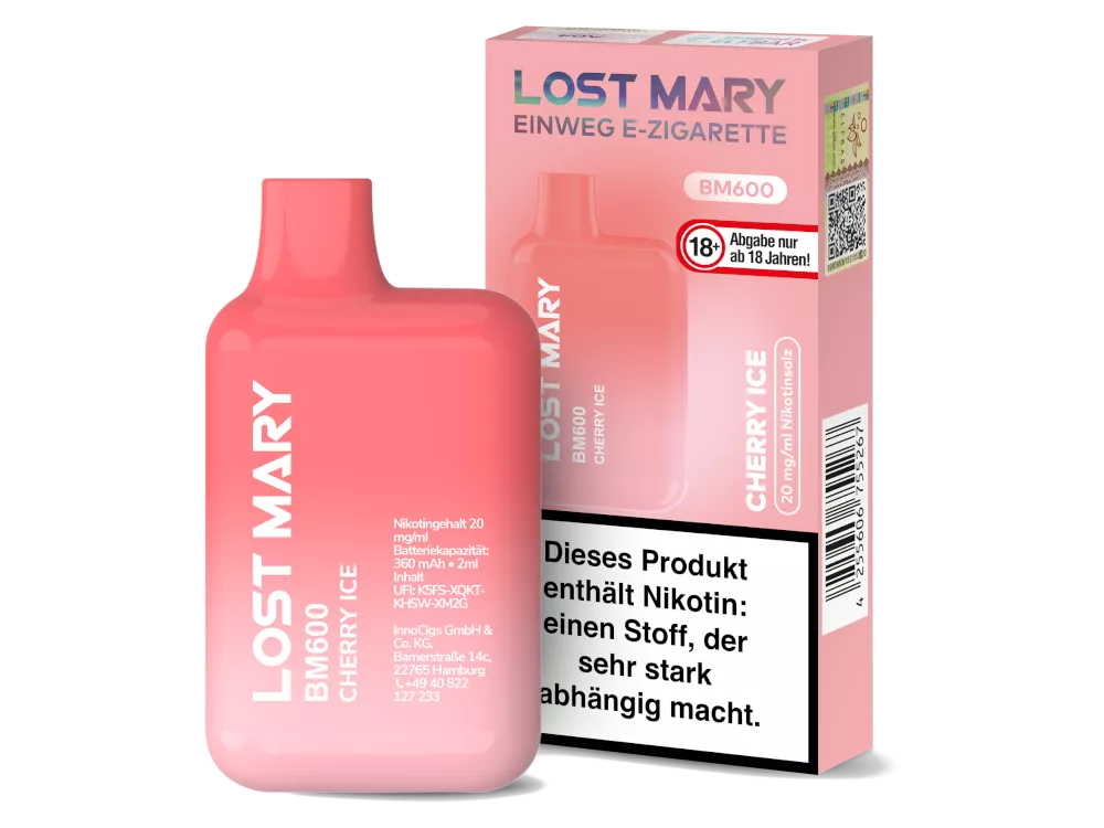 Lost Mary BM600 20mg/ml Nikotin - verschiedene Sorten