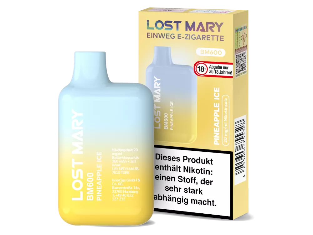 Lost Mary BM600 20mg/ml Nikotin - verschiedene Sorten