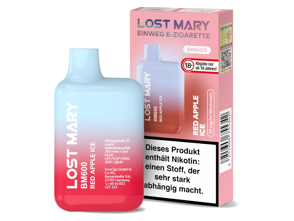 Lost Mary BM600 20mg/ml Nikotin - verschiedene Sorten