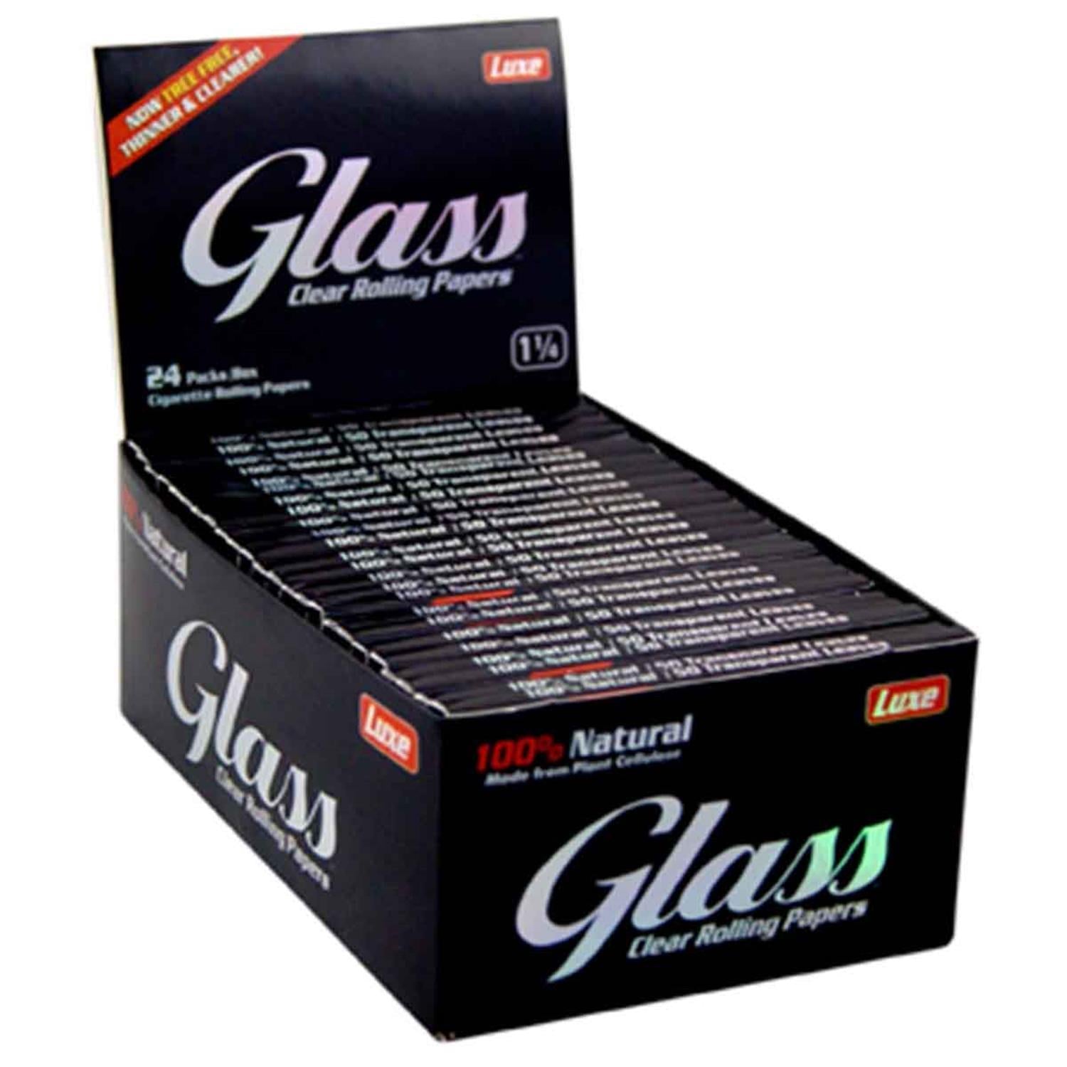 Luxe Glass Papers 1 1/4 Size Clear - 50 durchsichtige Papers