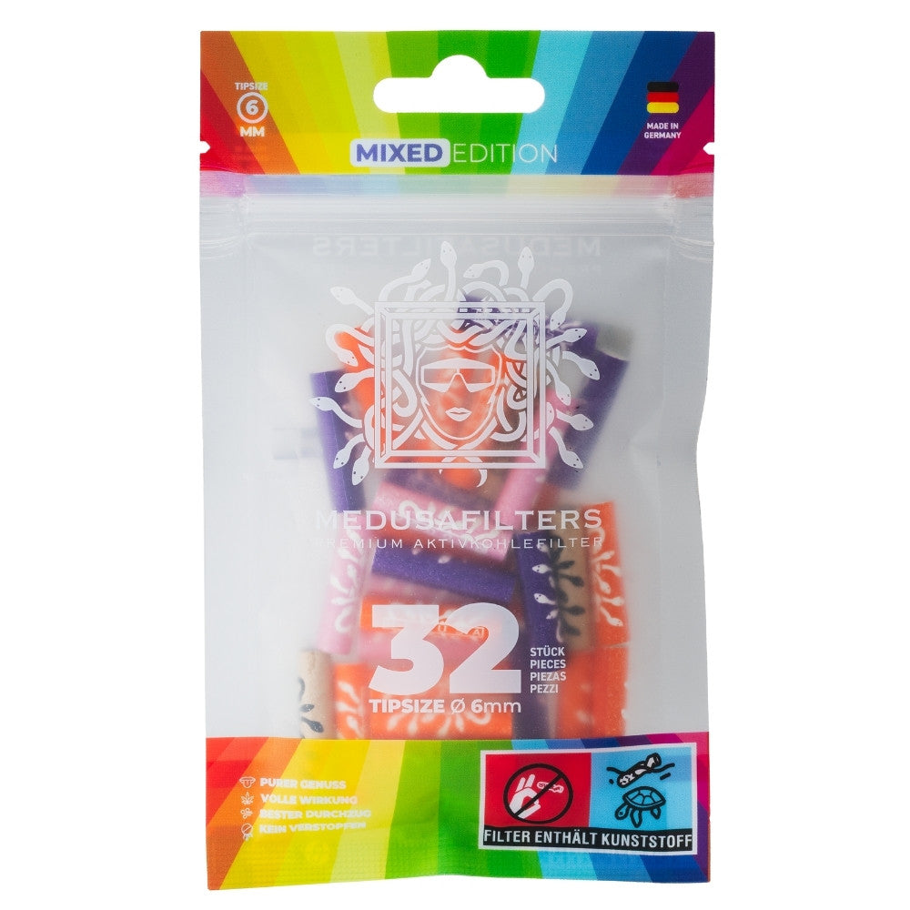 Medusafilters Aktivkohlefilter 6mm MIXED (32 Stück)