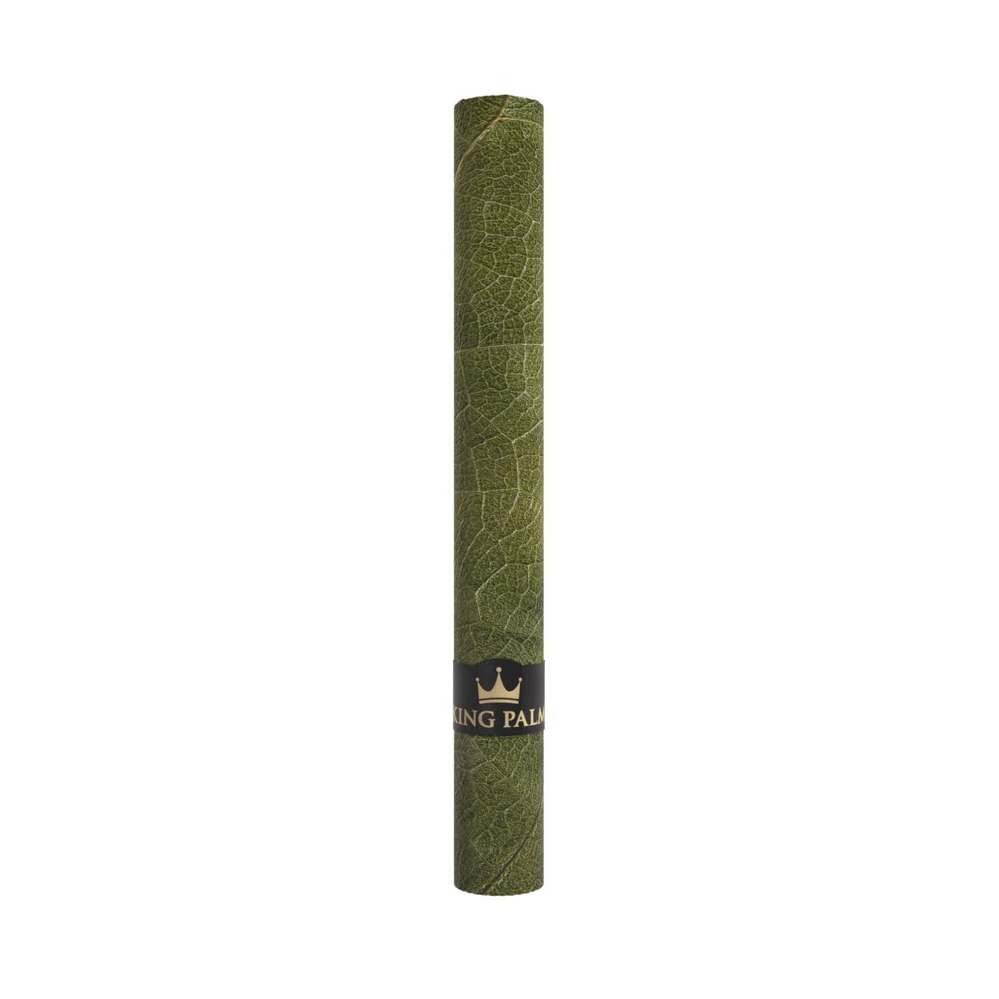 King Palm Mini Real Leaf Tube Natural – einzelnes Blattröhrchen mit sichtbarer Blattstruktur und King Palm Banderole