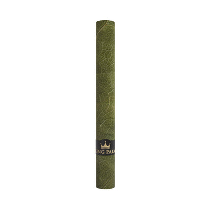 King Palm Mini Real Leaf Tube Natural – einzelnes Blattröhrchen mit sichtbarer Blattstruktur und King Palm Banderole