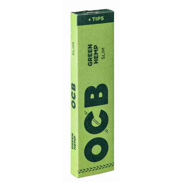 OCB Green Hemp King Size Slim Papers + Filter Tips OCB