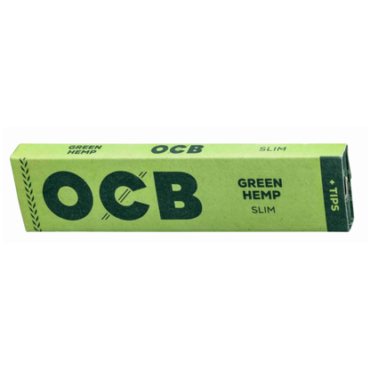 OCB Green Hemp King Size Slim Papers + Filter Tips