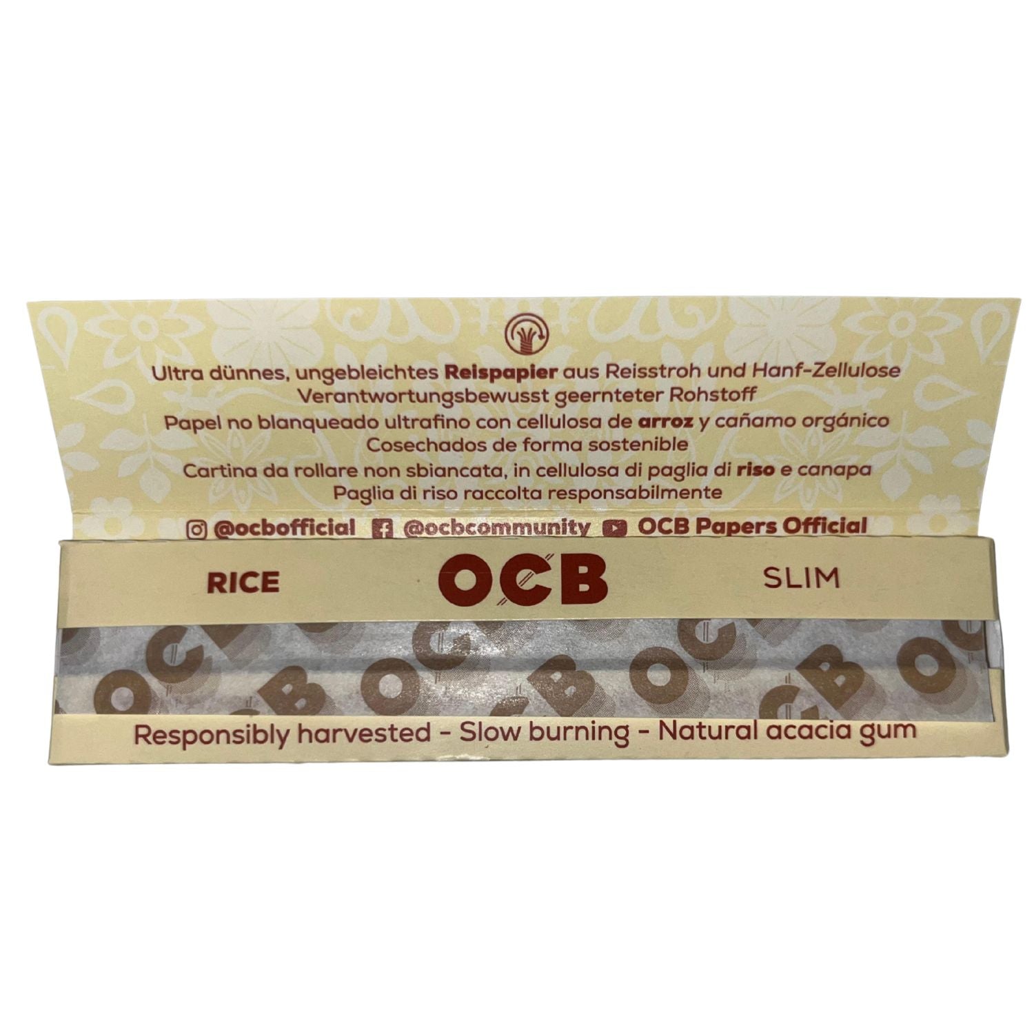OCB King Size Slim Papers Reis