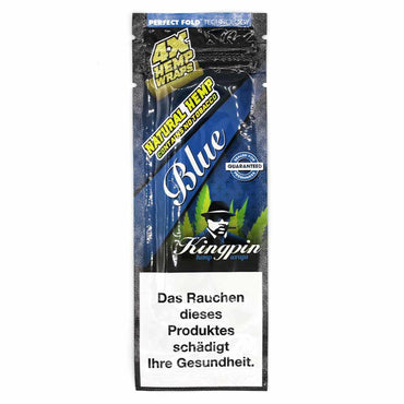 Kingpin Hemp Wraps Blue - 4x