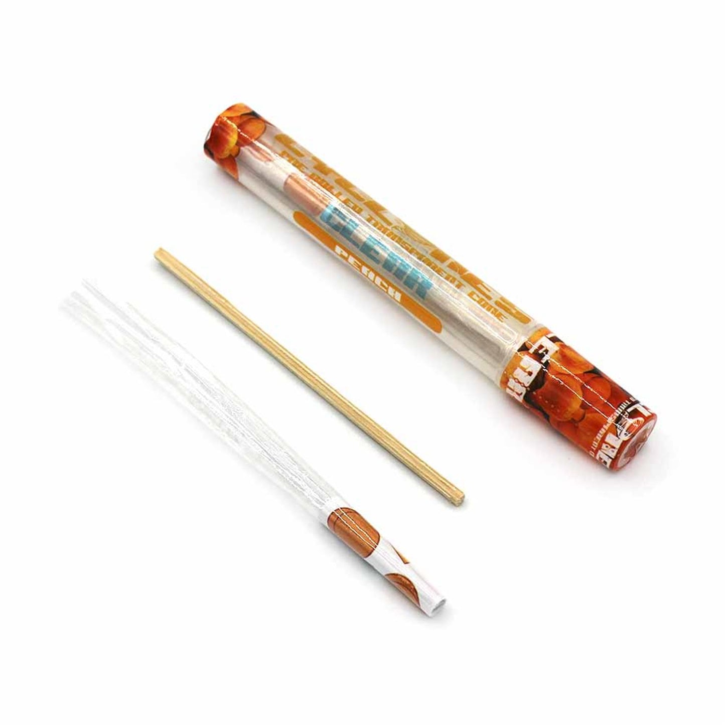 Cyclones Clear Blunt Peach Pre-Rolled