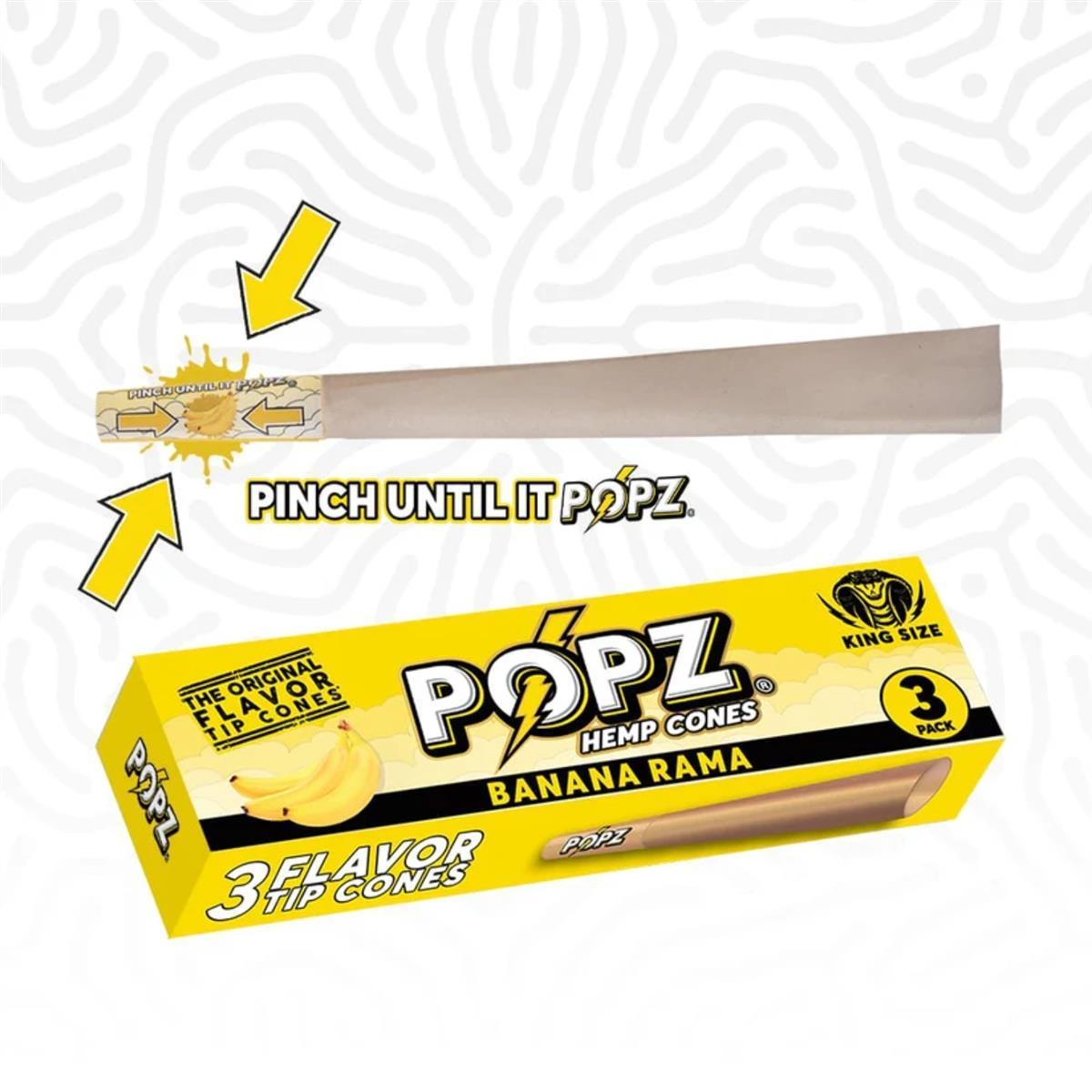 POPZ Hemp Cones King Size mit Flavor