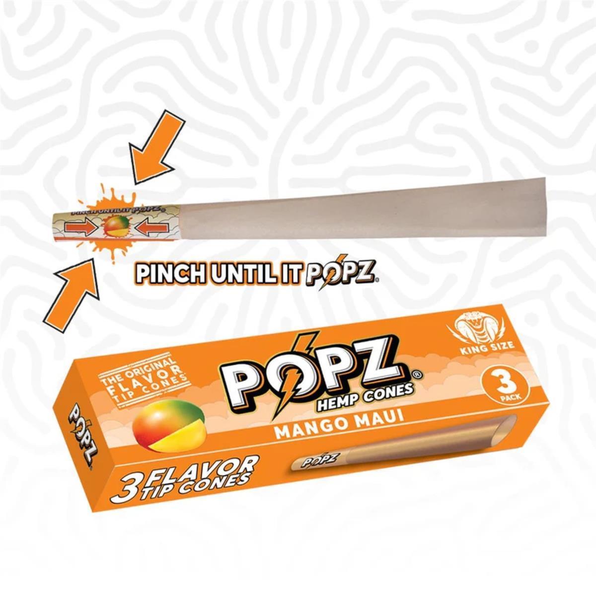 POPZ Hemp Cones King Size mit Flavor