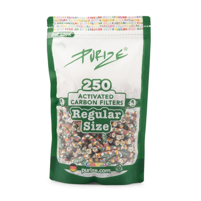 PURIZE Aktivkohlefilter Regular Size 9mm (250 Stück)