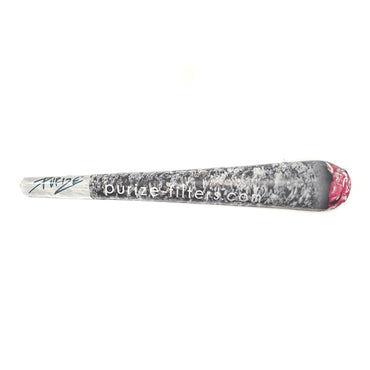 Purize aufblasbarer Jibbit Joint grau-schwarz mit pinker Spitze, Purize-Logo und Aufdruck purize-filters.com, XXL-Merchandising-Artikel