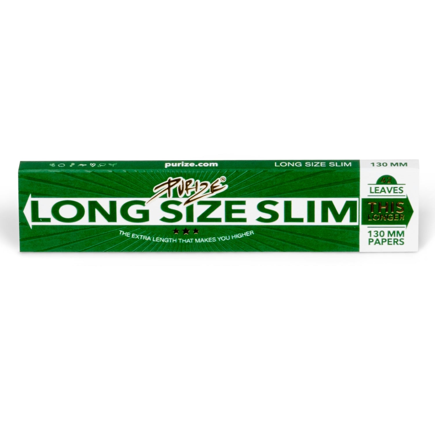 PURIZE Long Size Slim Papers (44x130mm)
