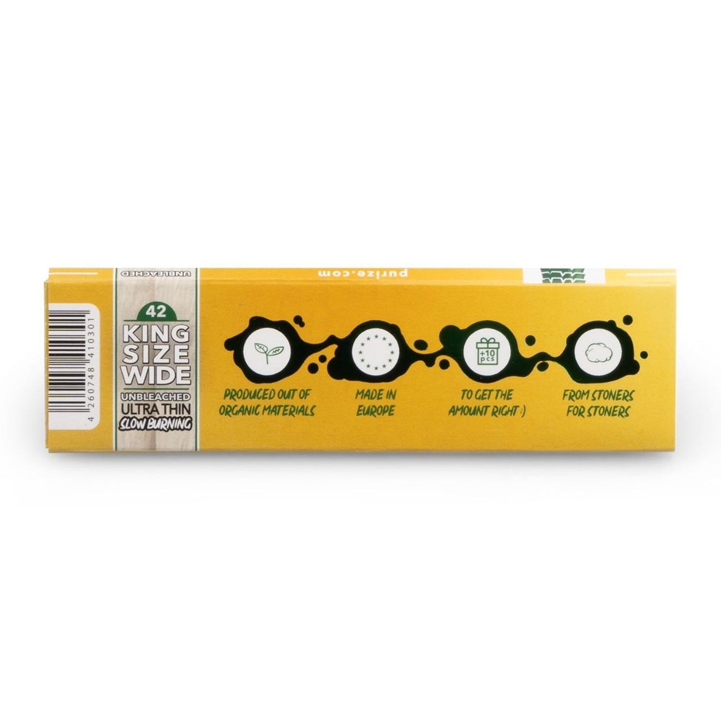 PURIZE King Size Wide Papers – unbleached