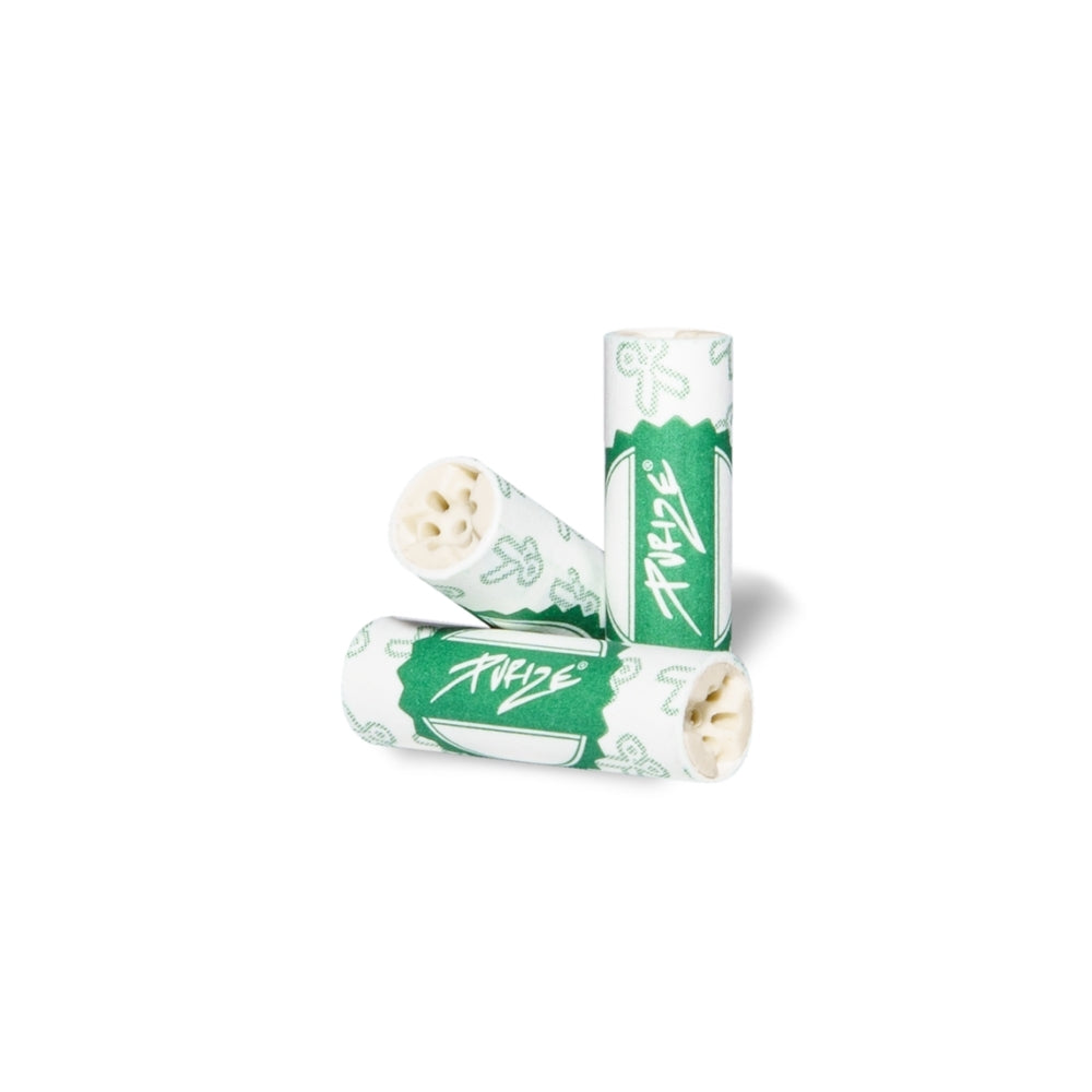 PURIZE Aktivkohlefilter Regular Short Size 9mm - weiß (50 Stück)