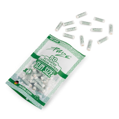 PURIZE Aktivkohlefilter Slim Size 7mm (50 Stück)