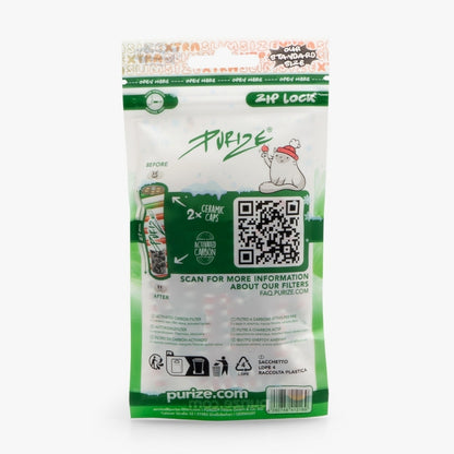 PURIZE Aktivkohlefilter XTRA Slim Size 6mm XMAS (50 Stück)