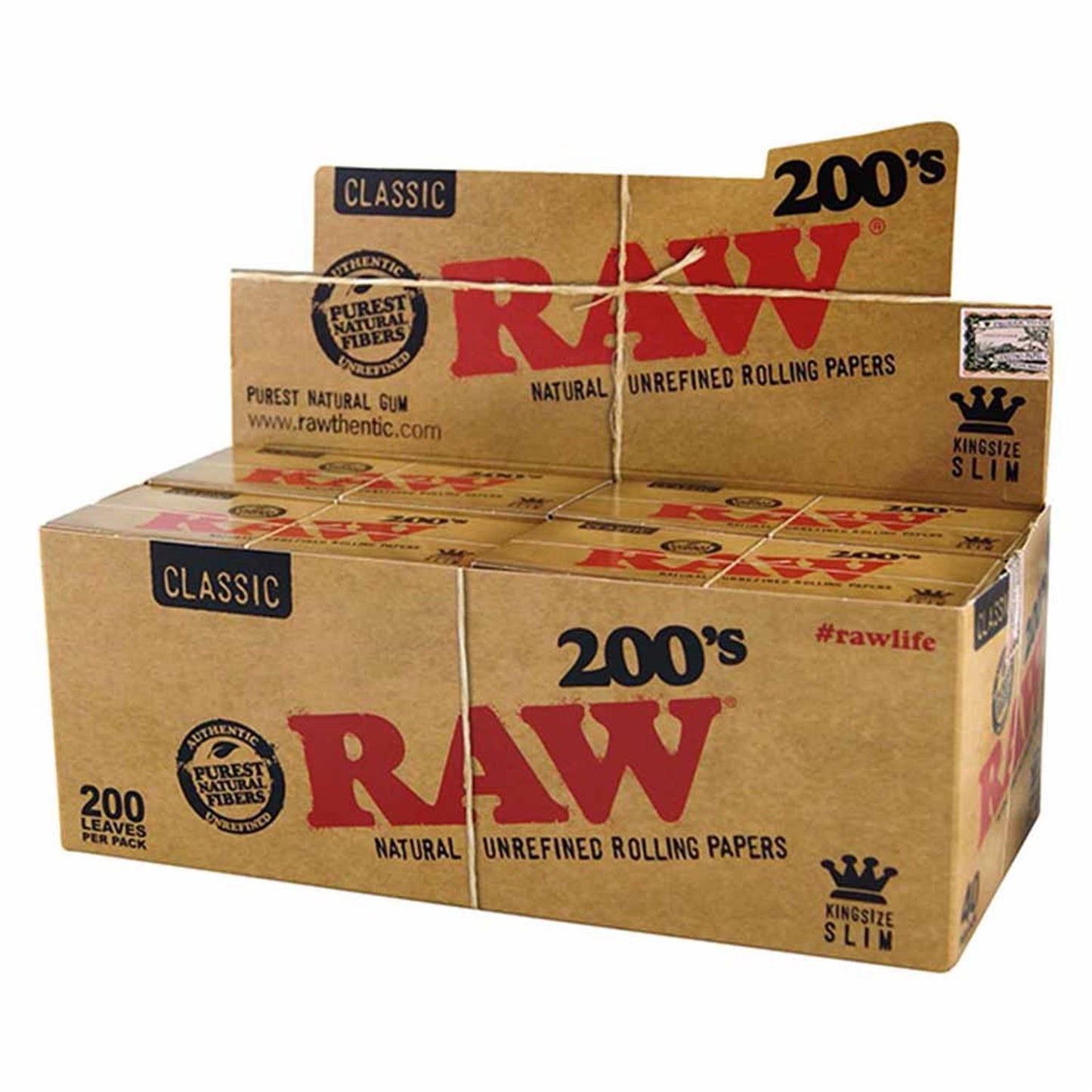 RAW Classic 200 King Size Slim Papers