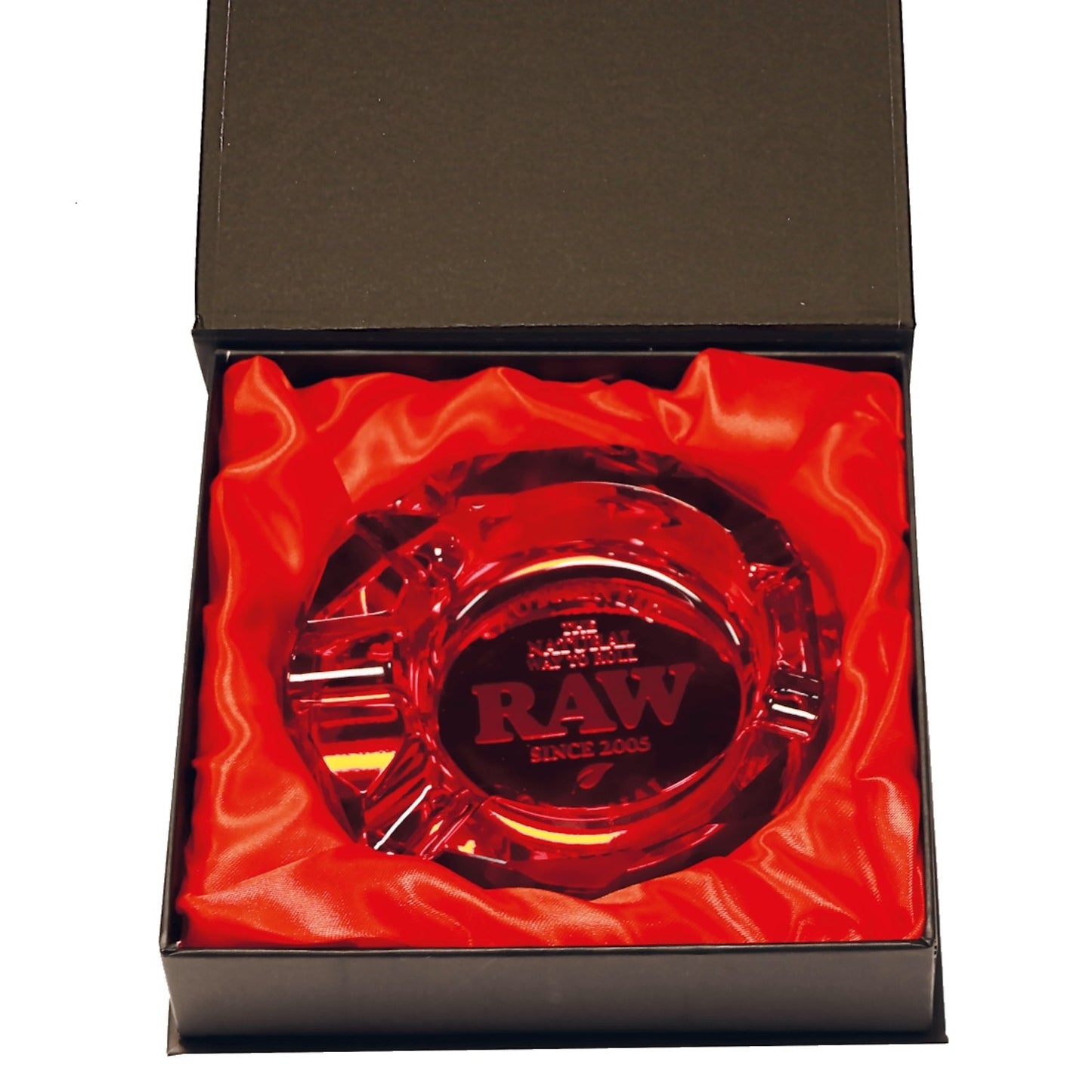 RAW Ruby Red Glas Aschenbecher
