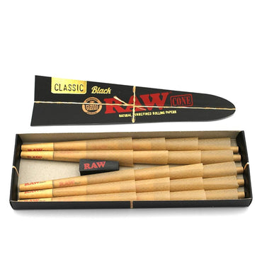 RAW Black PreRolled Cones 1 1/4 Size 20er Pack