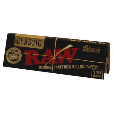 RAW Black Papers 1 1/4 Size