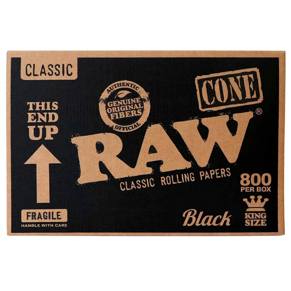 RAW Black PreRolled Cones King Size 109 mm 800er Box