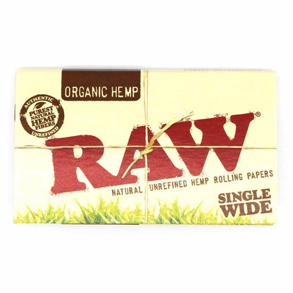 RAW Organic Single Wide Papers - Double Window - 100 Blättchen