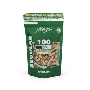 PURIZE Aktivkohlefilter Regular Size 9mm - verschiedene Farben (100 Stück)