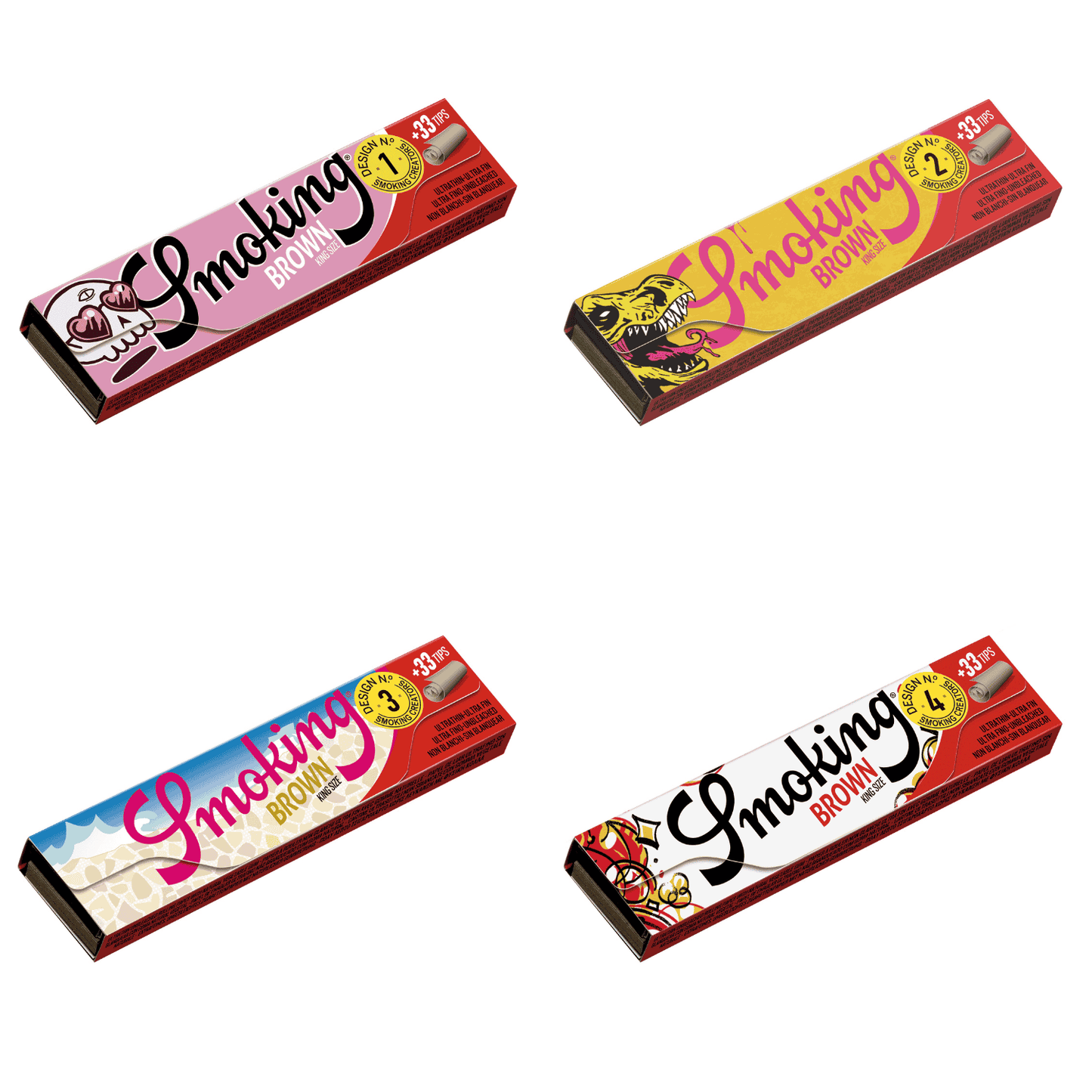 Smoking Brown "Creator" King Size Papers + Tips