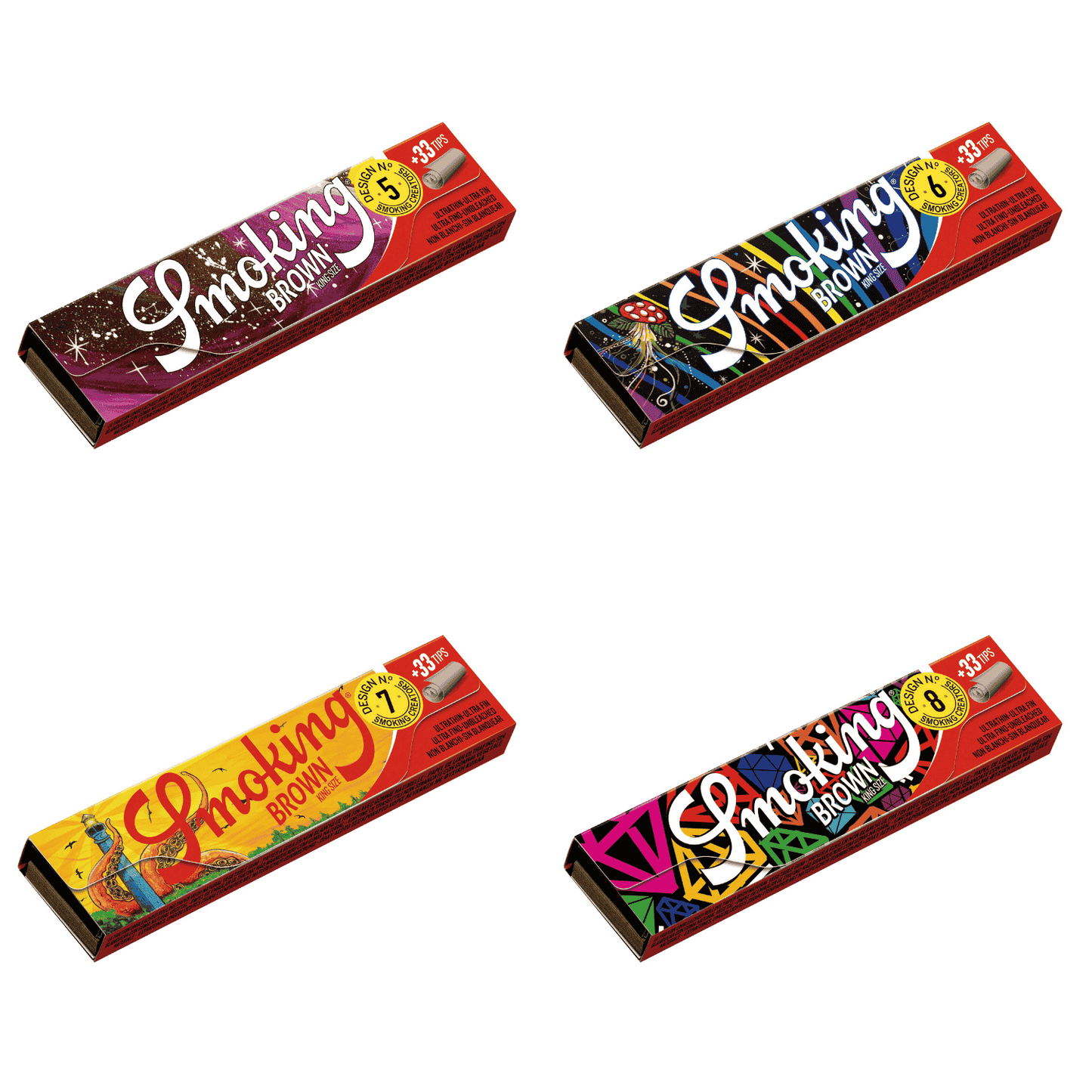 Smoking Brown "Creator" King Size Papers + Tips