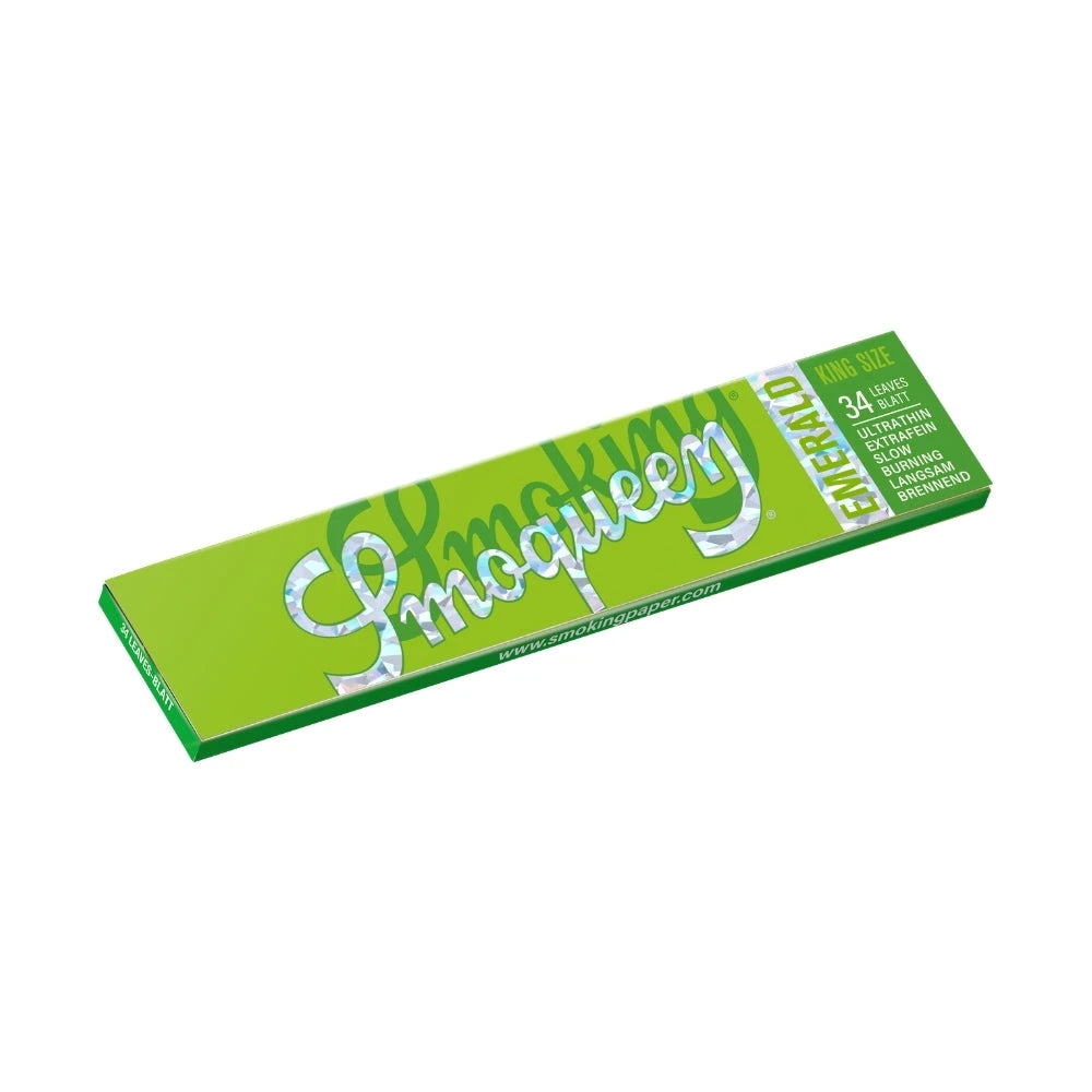 Smoking Smoqueen Emerald Papers King Size Slim 34 Blättchen