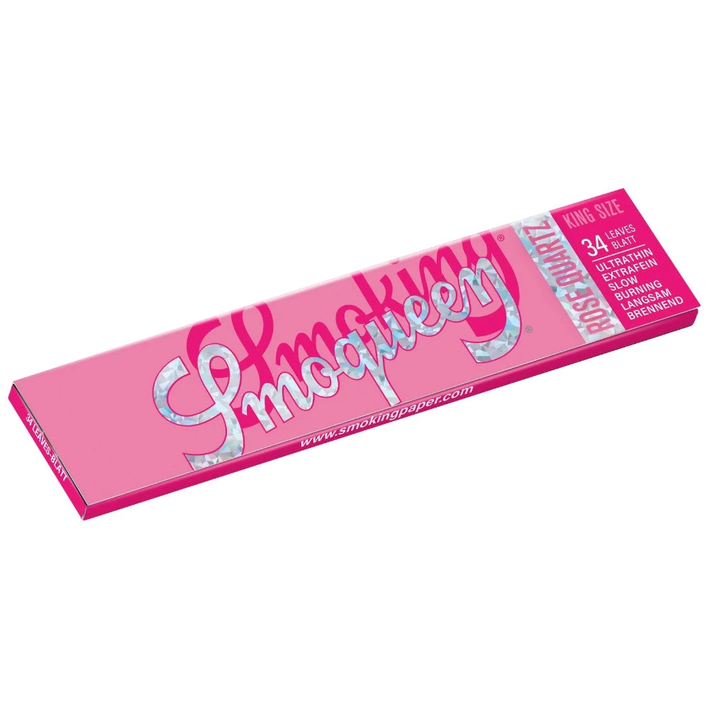 Smoking Smoqueen Rose Quartz Papers King Size Slim 34 Blättchen