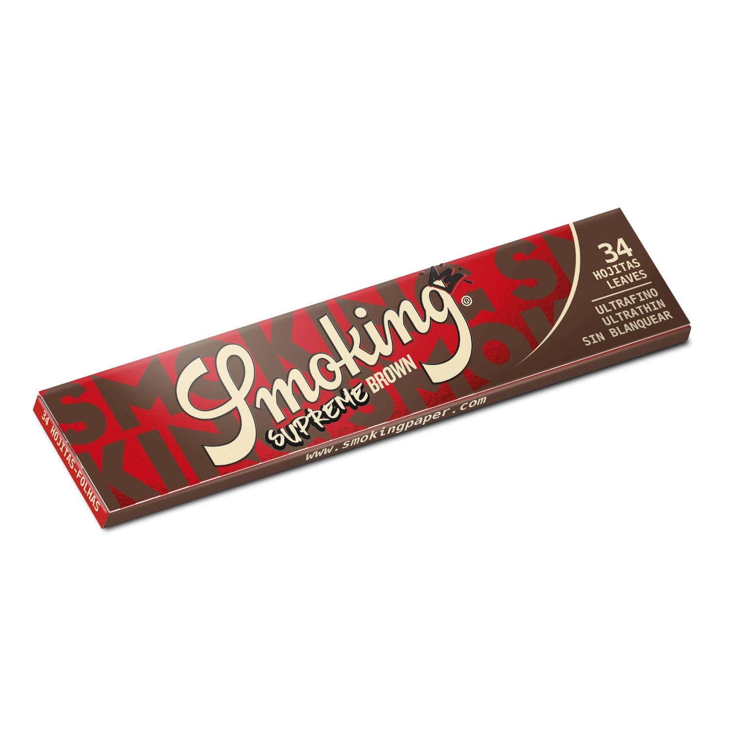 Smoking Supreme Brown Papers King Size Slim 34 Blättchen