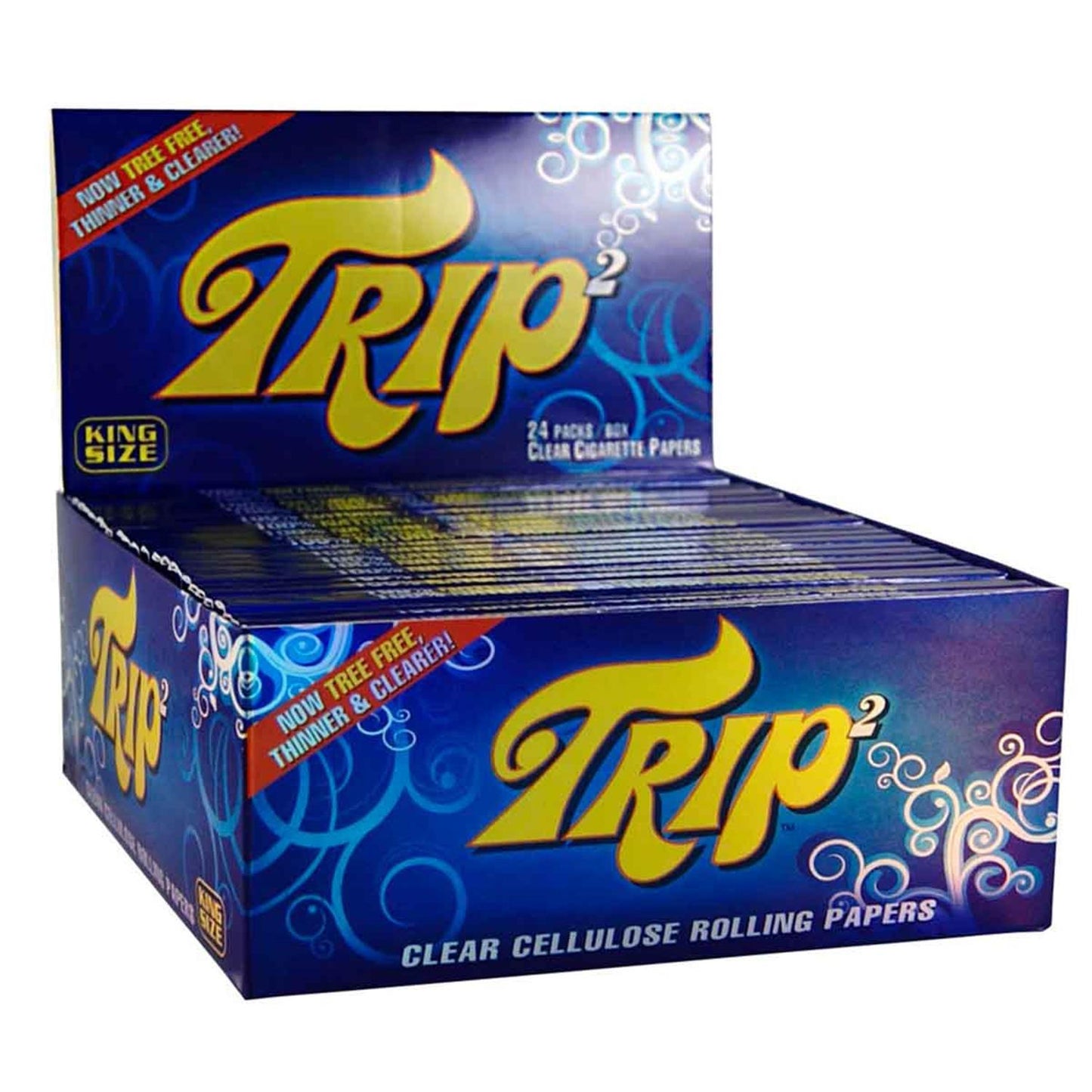 Trip2 Papers 1 1/4 Size Clear - 50 durchsichtige Papers