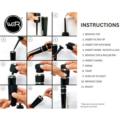 weR herby ALL-IN-ONE ROLLER black - Cone-Drehmaschine