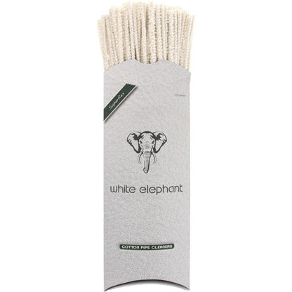 White Elephant Cotton Pipe Cleaner 100 Stück