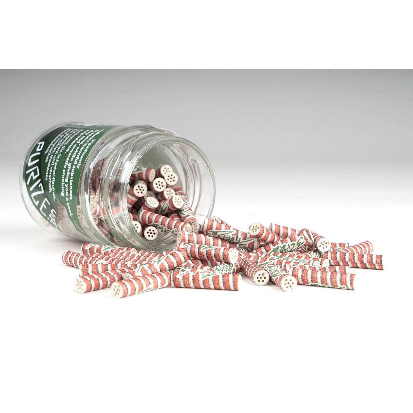 PURIZE Aktivkohlefilter XTRA Slim 6mm XMAS Weihnachts-Edition (100er Glas)