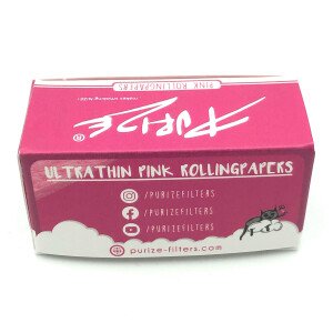 PURIZE Pink Rolls 4m Papers Box mit 24 Rollen