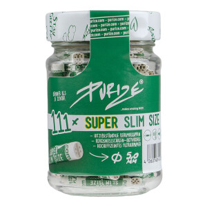 Purize Super Slim Size Aktivkohlefilter 5mm 111er Glas