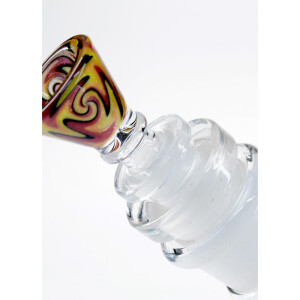 Blaze Glass Coolbong 2-tlg. m. DiD-Adapter | H: 55cm, Ø: 65/50mm, Schl.: 29, 14,5 & 45mm