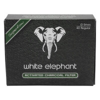 White Elephant Aktivkohlefilter 9 mm 40 Stück