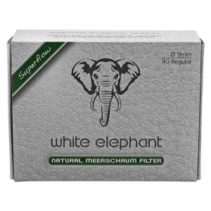 White Elephant Meerschaumfilter 9 mm 40 Stück