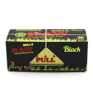 RAW Black Organic Rolls Box 12 Rollen á 3m